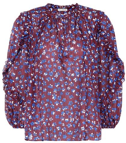 Ulla Johnson Lillian Cotton And Silk-blend Blouse
