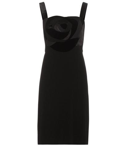 Diane Von Furstenberg Dvf Darling Crêpe And Velvet Dress