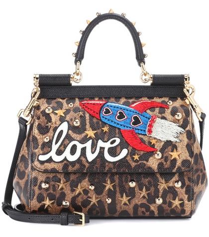 Dolce & Gabbana Sicily Small Leopard-printed Tote