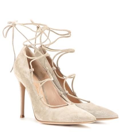 Eytys Femì Lace-up Suede Pumps