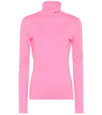 Calvin Klein 205w39nyc Cotton Turtleneck Top