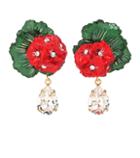 Dolce & Gabbana Floral Clip-on Drop Earrings