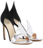 Francesco Russo Exclusive To Mytheresa.com – Phard Suede And Snakeskin Sandals
