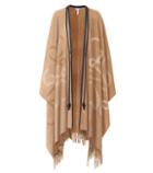 Loewe Leather-trimmed Wool And Cashmere Cape
