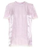 Prada Lace-trimmed Silk Charmeuse Top