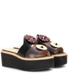 Valentino Embellished Platform Sandals