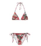 7 For All Mankind Printed Triangle Bikini