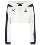 Rochas Cropped Cotton Polo Top