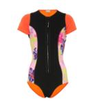 Etro Floral Zip-up Swimsuit