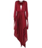 Off-white Silk-blend Satin Dress