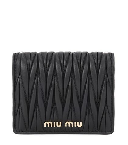 Miu Miu Matelassé Leather Wallet