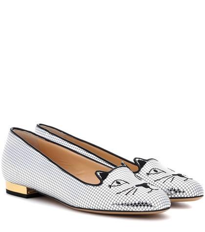 Charlotte Olympia Kitty Flat Ballerinas