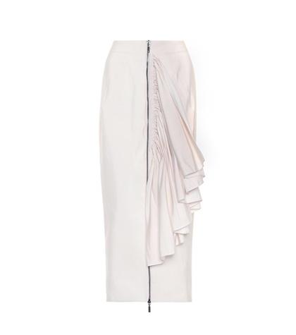 Maticevski Immaculate Ruffled Pencil Skirt