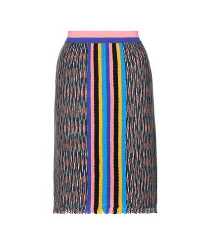 Redvalentino Knitted Wool-blend Skirt