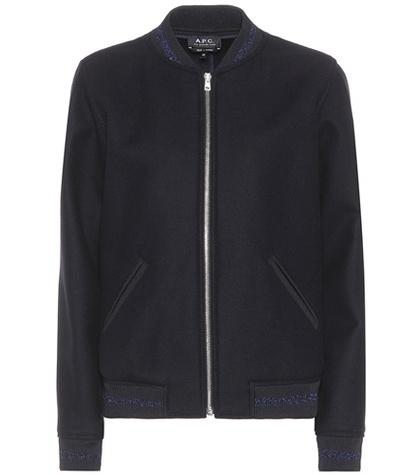 A.p.c. Iak Wool-blend Bomber Jacket