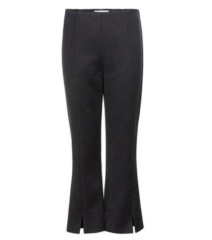 Saint Laurent Gassy Cropped Flared Trousers