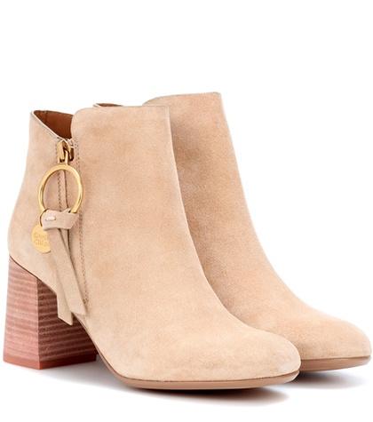 See By Chlo Louise Suede Ankle Boots
