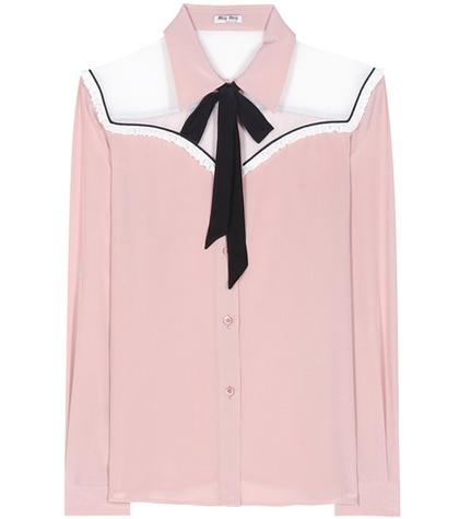 Vetements Silk Pussy-bow Blouse