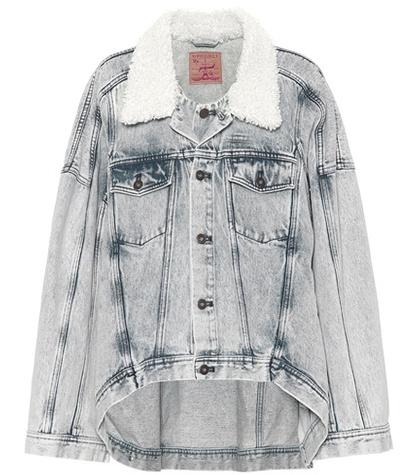Y/project Jean Jacket With Faux Fur