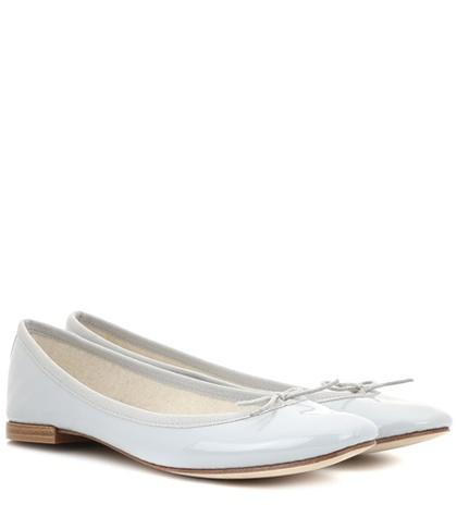 Saint Laurent Cendrillon Patent Leather Ballerinas