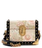 Prada Leather-trimmed Jacquard Bag