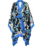 Diane Von Furstenberg Floral Cotton And Silk Kimono Jacket