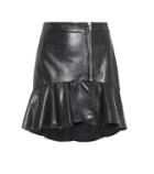 Veronica Beard Kaye Leather Miniskirt