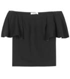 Valentino Silk Off-the-shoulder Blouse