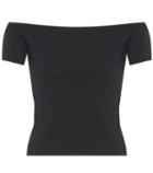 Alexander Mcqueen Off-the-shoulder Jersey Top
