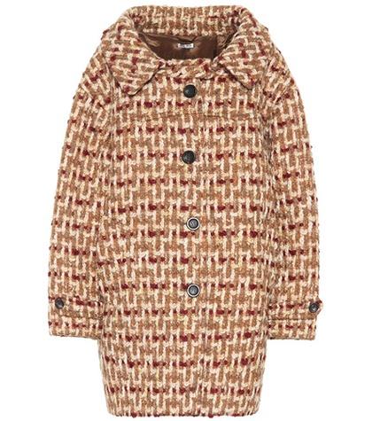 Miu Miu Tweed Cocoon Coat