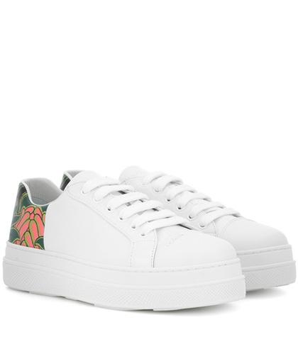 81hours Printed Leather Sneakers