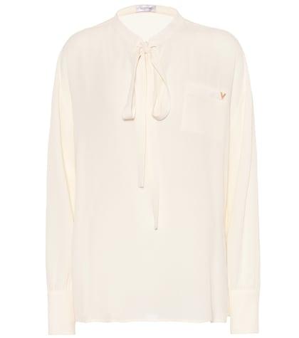Valentino Silk-georgette Shirt