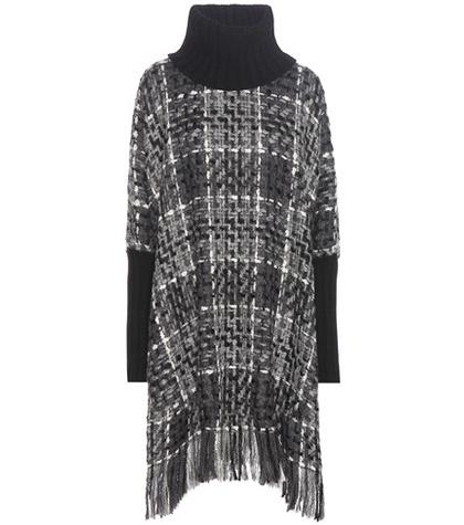 Dolce & Gabbana Wool, Cashmere And Cotton-blend Poncho
