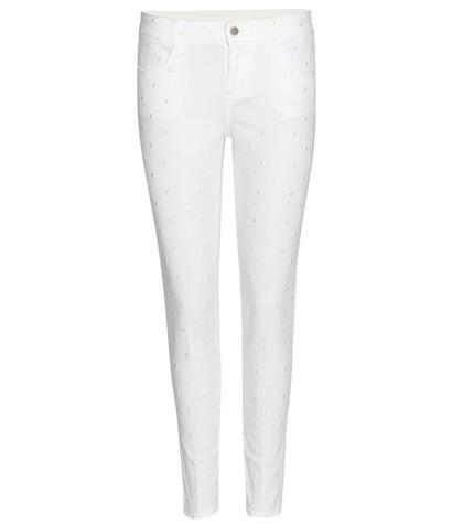 Stella Mccartney Embroidered Cropped Skinny Jeans