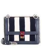 Fendi Kan I Small Canvas And Leather Shoulder Bag