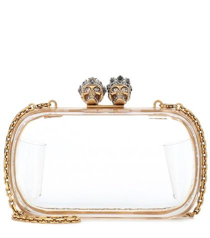 Alexander Mcqueen Skull Embellished Clutch