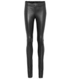 Joseph Leather Mid-rise Trousers