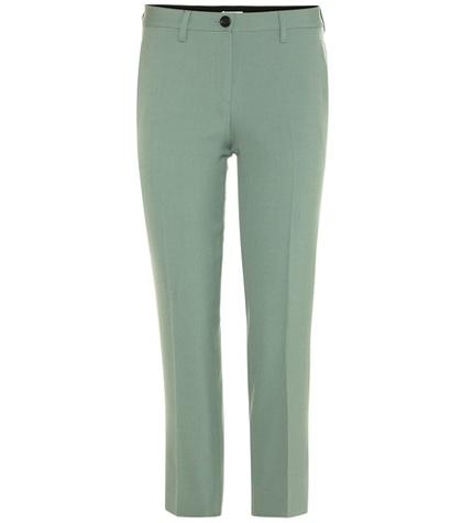 Vetements Cropped Crêpe Trousers