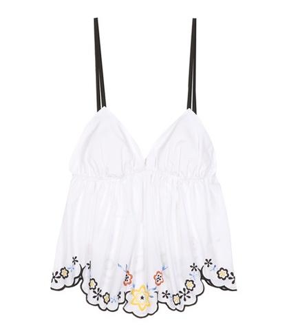 Dolce & Gabbana Embroidered Cotton Tank Top