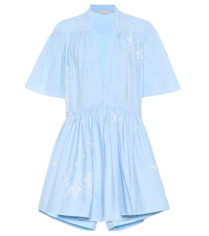 Stella Mccartney Embroidered Cotton Playsuit