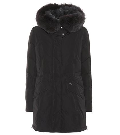 Valentino City Fur-trimmed Down Coat