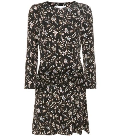 Veronica Beard Stella Printed Stretch-silk Dress
