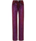 Acne Studios Tisi High-waisted Sequinned Jeans