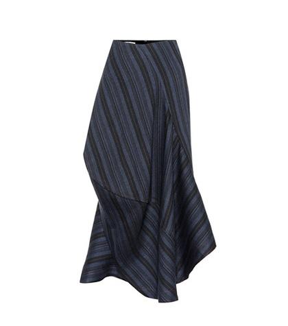 Acne Studios Suse Striped Wool-blend Skirt