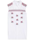 Miu Miu Embroidered Cotton Shirt