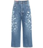 Preen By Thornton Bregazzi Blå Konst High-rise Wide-leg Jeans