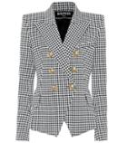 Balmain Cotton-blend Houndstooth Blazer