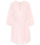 Jimmy Choo Alicia Embroidered Cotton Dress