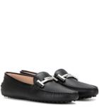 Roger Vivier Gommini Double T Leather Loafers