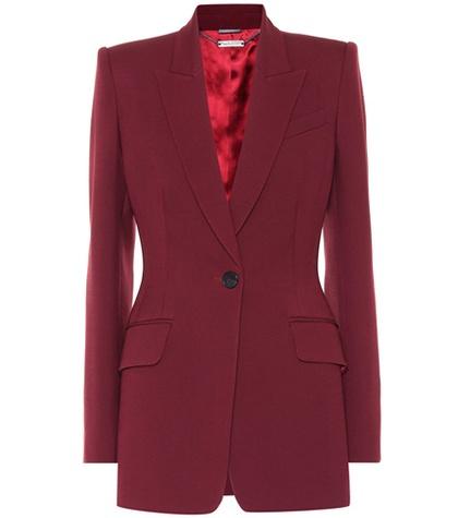 Alexander Mcqueen Wool And Silk-blend Blazer